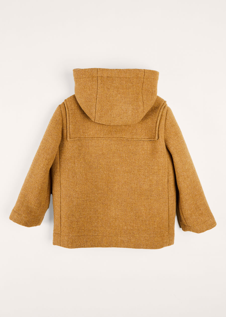 Double Faced Wool Toggle Fastening Coat In Camel (4-10yrs) COATS  from Pepa London