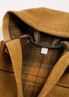 Double Faced Wool Toggle Fastening Coat In Camel (4-10yrs) COATS  from Pepa London