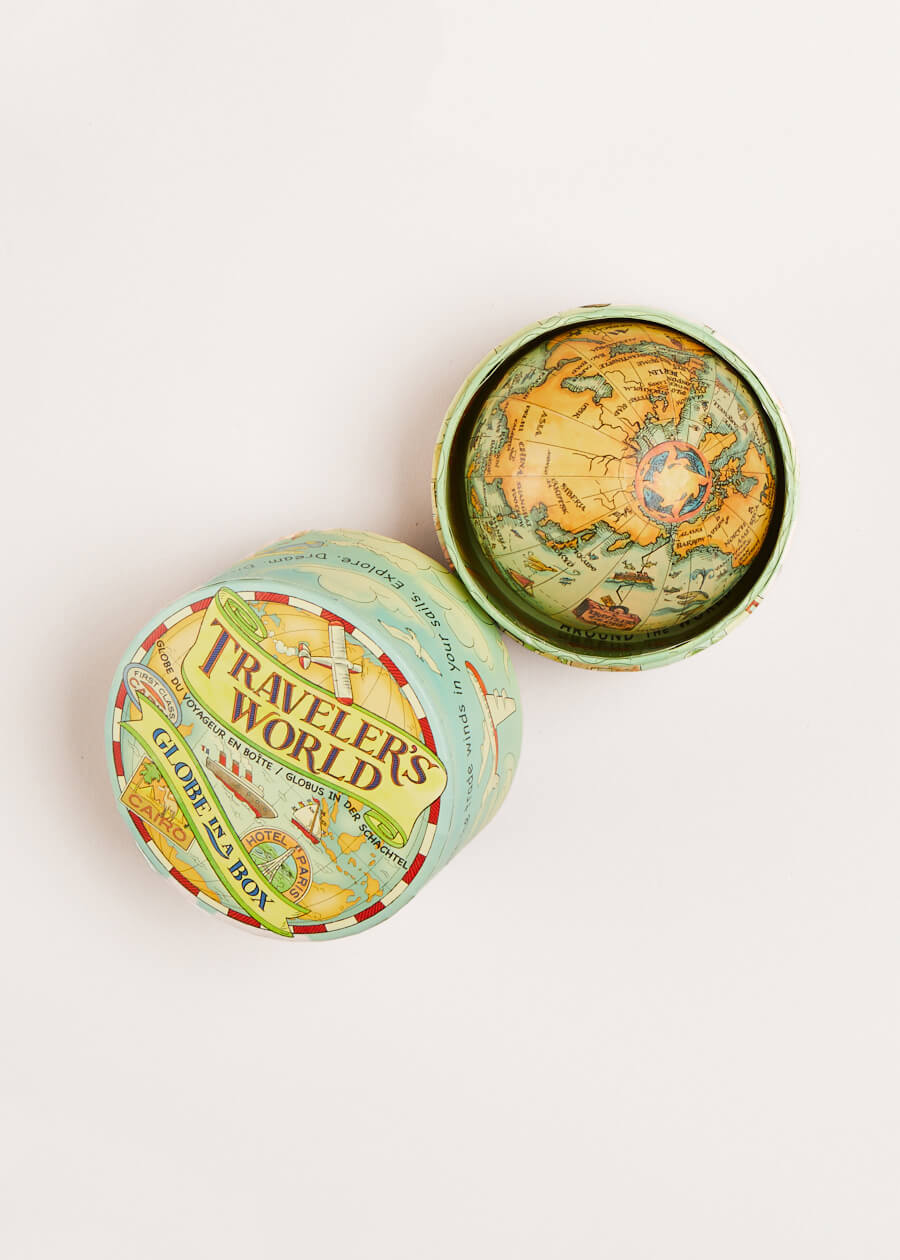 Traveller's World Globe in Box in Blue TOYS from Pepa London