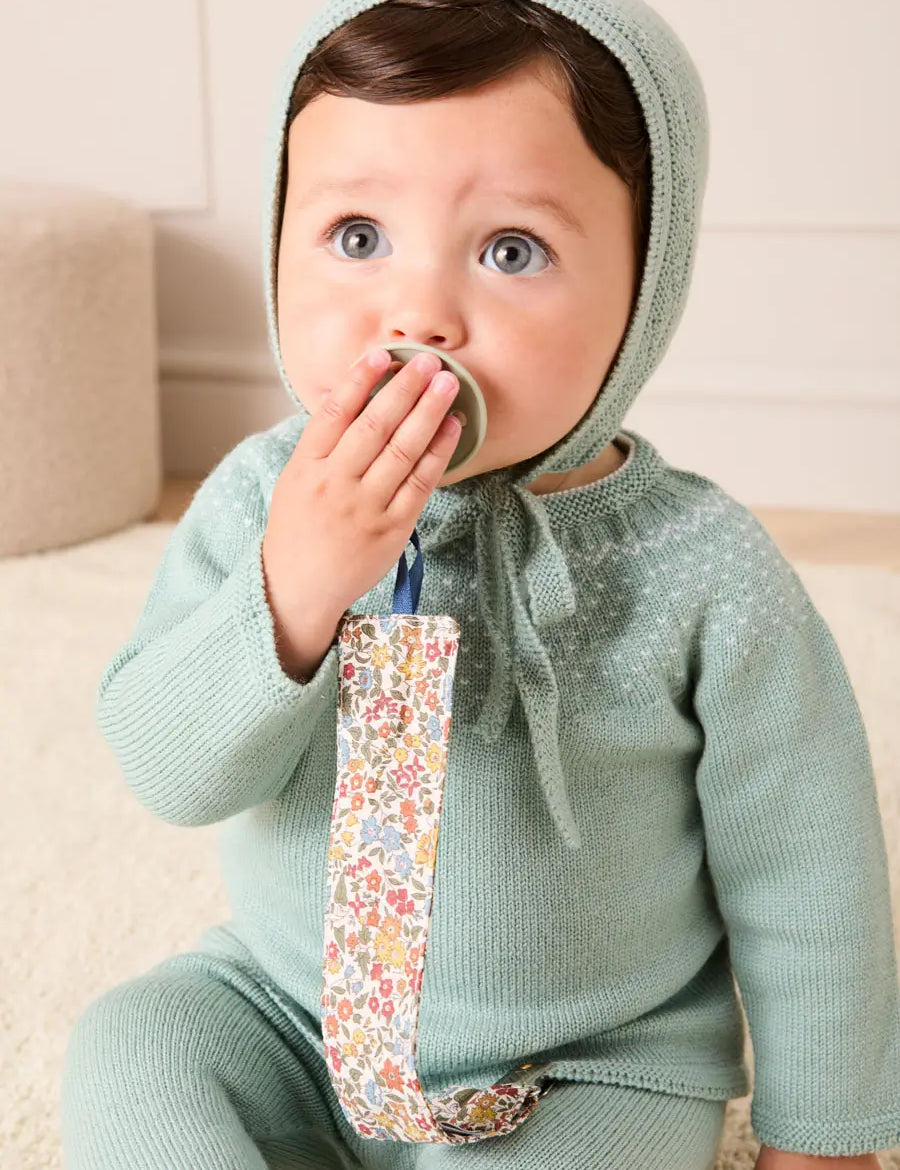 Long Sleeve Knitted Set in Green (1mth-12mths) Knitted Sets from Pepa London