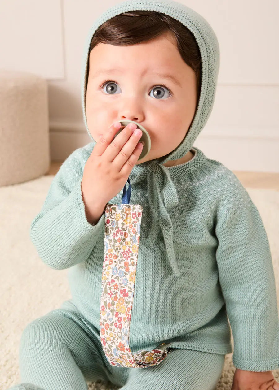 Long Sleeve Knitted Set in Green (1mth-12mths) Knitted Sets from Pepa London