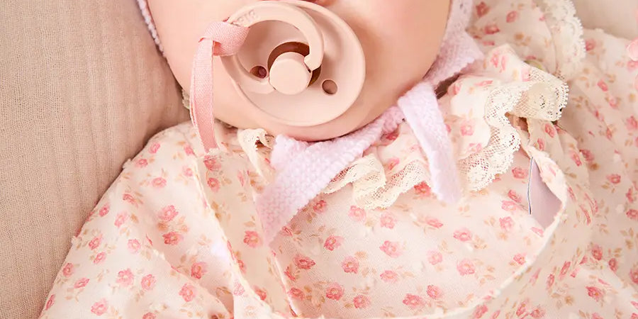 Martha Floral Ruffle Collar Lace Trim Long Sleeve Blouse in Pink (1mth-12mths) Blouses from Pepa London