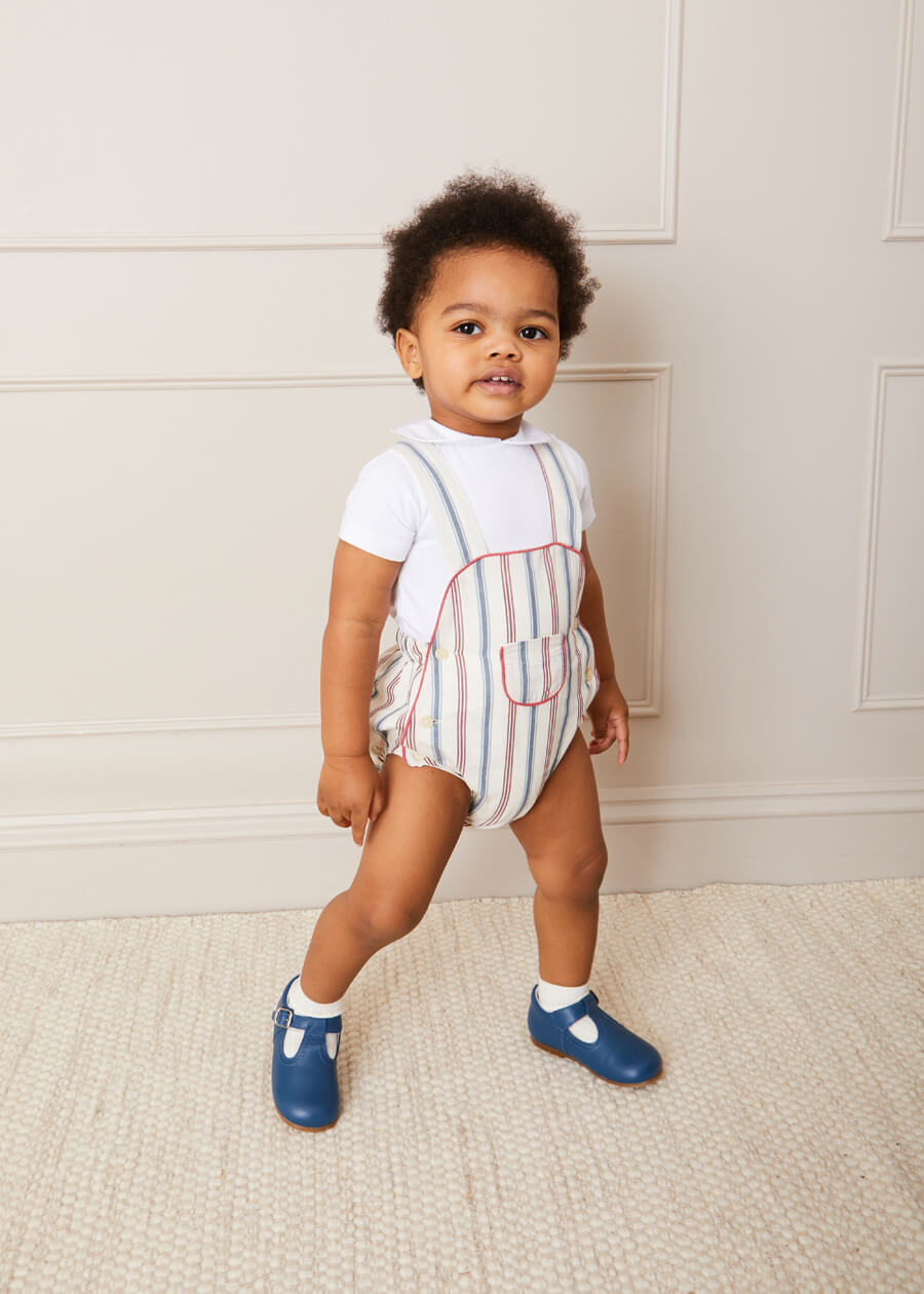 T-Bar Baby Shoes in Blue (20-26EU) Shoes from Pepa London