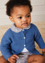 Check Button Detail Bloomers In Beige (3mths-2yrs) BLOOMERS  from Pepa London