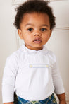 Long Sleeve Peter Pan Collar Top in White (6mths-2yrs) TOPS & BODYSUITS  from Pepa London