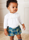 Long Sleeve Peter Pan Collar Top in White (6mths-2yrs) TOPS & BODYSUITS  from Pepa London