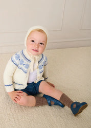 Fair Isle Cardigan in Cream (6mths-3yrs)
