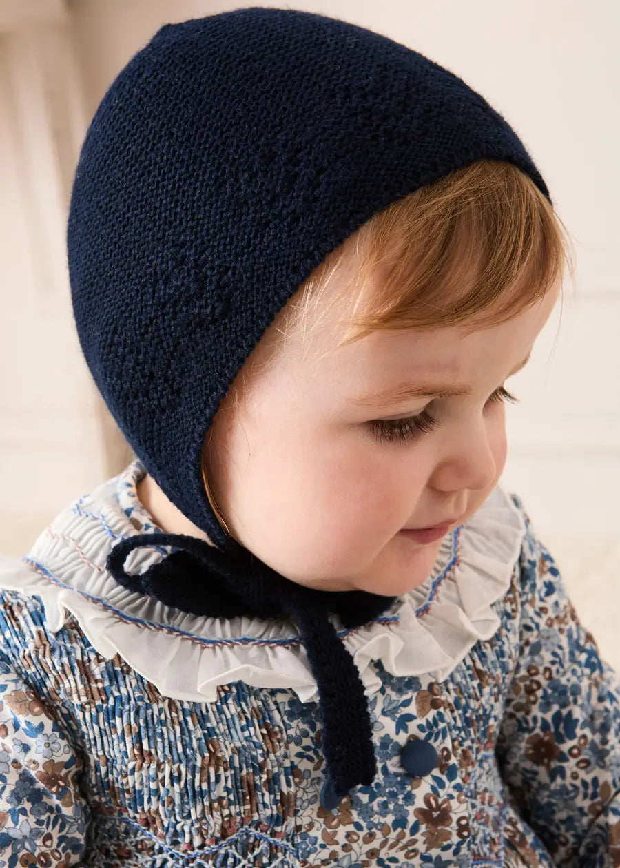 Beatrice Floral Hand Smocked Double Breasted Romper in Blue (6mths-3yrs) Rompers from Pepa London