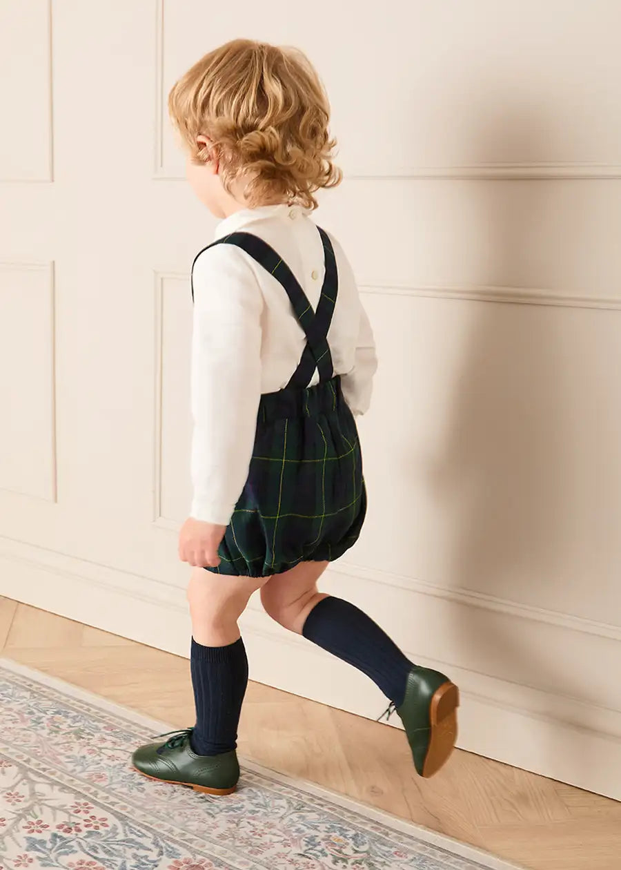Radley Tartan Bloomers With Braces in Green (12mths-4yrs) Bloomers from Pepa London