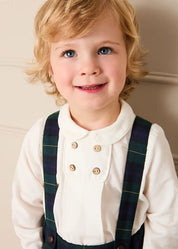 Radley Tartan Bloomers With Braces in Green (12mths-4yrs) Bloomers from Pepa London