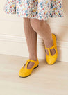 Suede Charlotte Shoes in Mustard (24-34EU) Shoes  from Pepa London