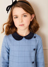 Eccelston Long Sleeve Dress in Blue (18mths-10yrs) Dresses  from Pepa London