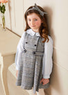 Walton Boucle Dress in Blue (12mths-10yrs) Dresses  from Pepa London