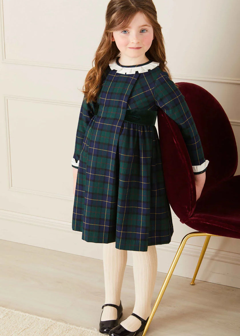 The Windsor Tartan Dress Girl Look Look  from Pepa London
