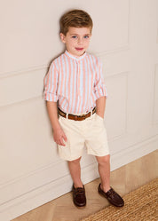 Tailored Shorts in Cream (4-8yrs) Shorts from Pepa London