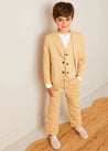 Plain Light Linen Blazer in Beige (4-10yrs) COATS from Pepa London