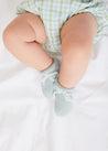 Maxwell Gingham Button Detail Bloomers in Green (1-18mths) from Pepa London