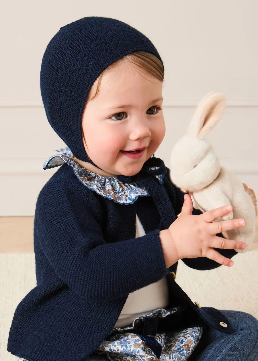 Beatrice Floral Ruffle Collar Long Sleeve Bodysuit in White (1mth-3yrs) Tops & Bodysuits from Pepa London