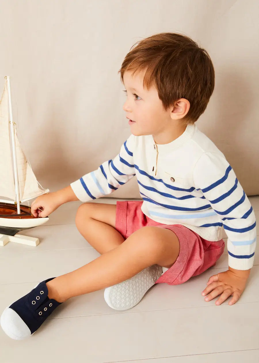 The Lyall Stripe Shirt Toddler Boy Look Look from Pepa London