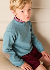 Plain Corduroy Tailored Shorts in Burgundy (4-10yrs) Shorts from Pepa London