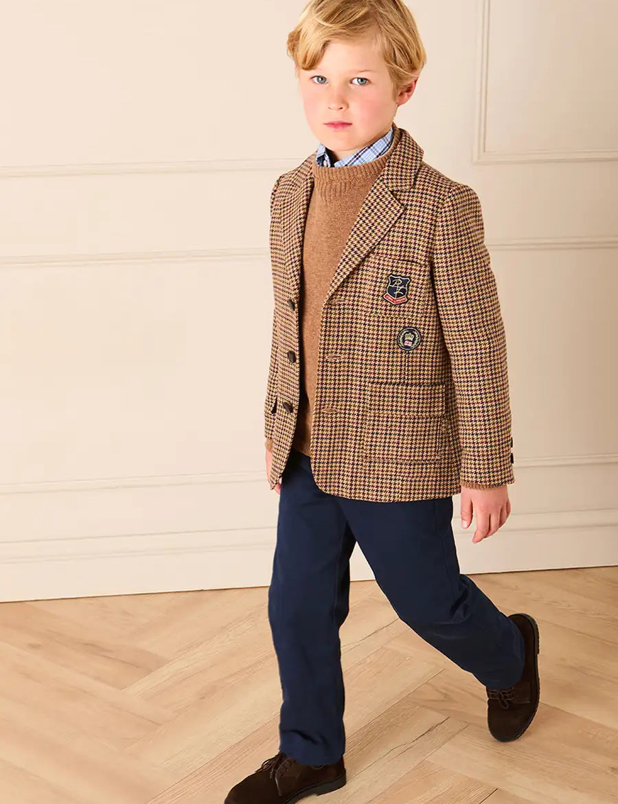 Pocket Detail Chino Trousers in Navy (4-10yrs) TROUSERS from Pepa London