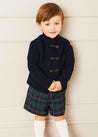 Windsor Tartan Long Sleeve Two Piece Set in Green (18mths-5yrs) Two Piece Set  from Pepa London