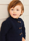 Toggle Fastening Cardigan in Navy (12mths-10yrs) Knitwear  from Pepa London