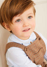 The Chester Check Short Dungarees Baby Boy Look Look  from Pepa London