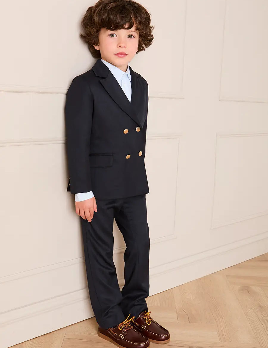 Suit Trousers in Navy (4-10yrs) Trousers from Pepa London