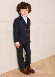 Double Breasted Blazer Jacket in Navy (4-10yrs) Coats from Pepa London