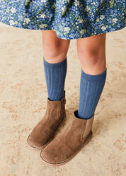 Suede Ankle Boots in Brown (24-34EU) Shoes  from Pepa London