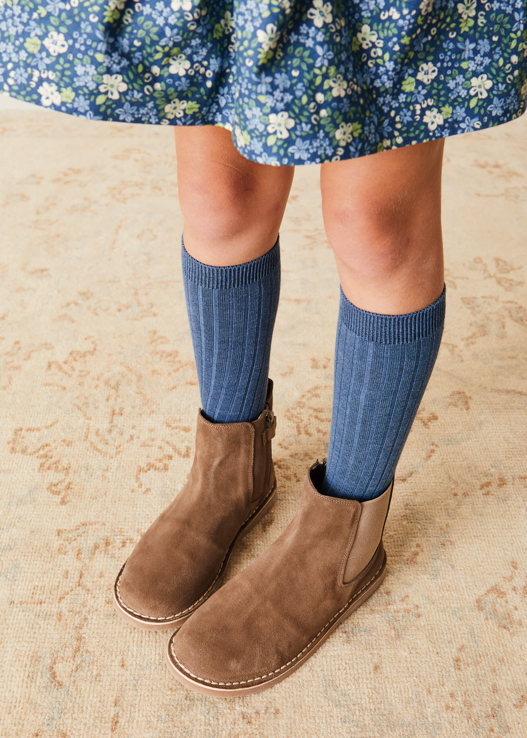 Suede Ankle Boots in Brown (24-34EU) Shoes  from Pepa London