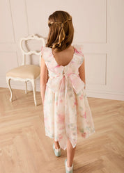 Lillie Floral Sleeveless Dress in Pink (18mths-12yrs) Dresses from Pepa London