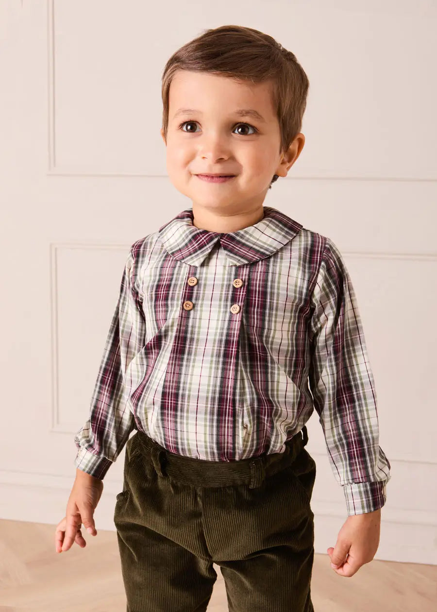 Corduroy Chino Trousers in Green (18mths-5yrs) Trousers from Pepa London