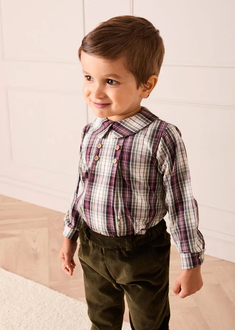 Corduroy Chino Trousers in Green (18mths-5yrs) Trousers from Pepa London