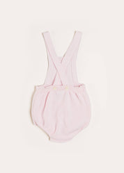 Knitted Openwork Dungarees in Pink (1-6mths) Dungarees  from Pepa London