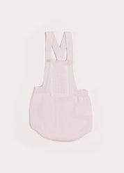 Knitted Openwork Dungarees in Pink (1-6mths) Dungarees  from Pepa London