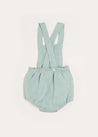 Knitted Openwork Dungarees in Green (1-6mths) Dungarees  from Pepa London
