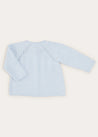 Two Button Baby Cardigan In Light Blue (1-9mths) KNITWEAR  from Pepa London