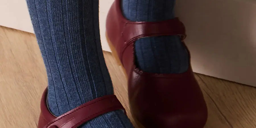 Mary Jane Baby Shoes in Burgundy (20-24EU) Shoes from Pepa London