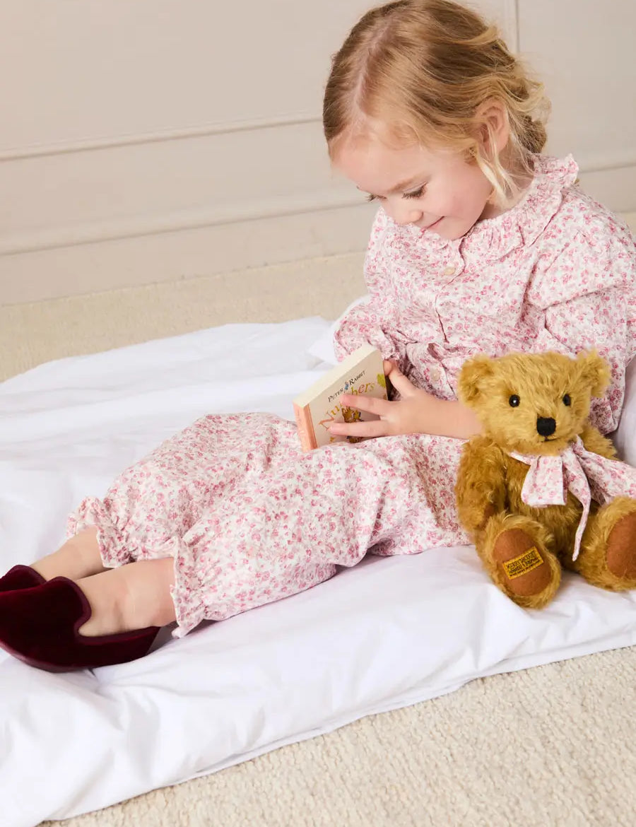 Jane Floral Pyjamas in Pink (18mths-10yrs) Nightwear from Pepa London