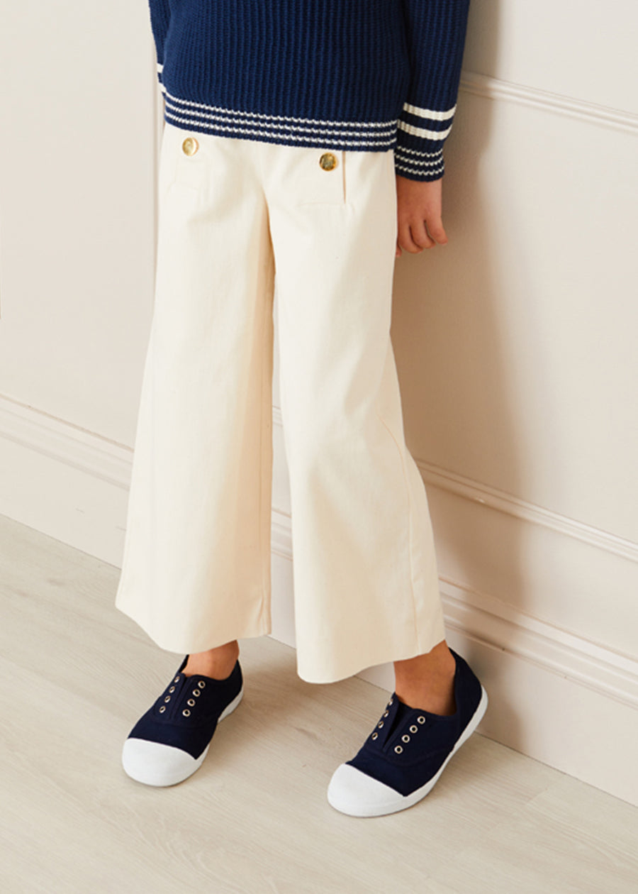 Canvas Plimsolls in Navy (20-35EU) Shoes from Pepa London