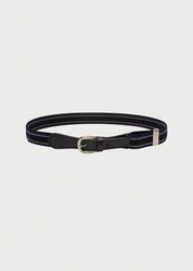 Navy Striped Belt Belts & Braces  from Pepa London