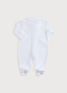 Newborn All-In-One With Rocking Horse Embroidery In Beige (1-6mths) Tops & Bodysuits  from Pepa London
