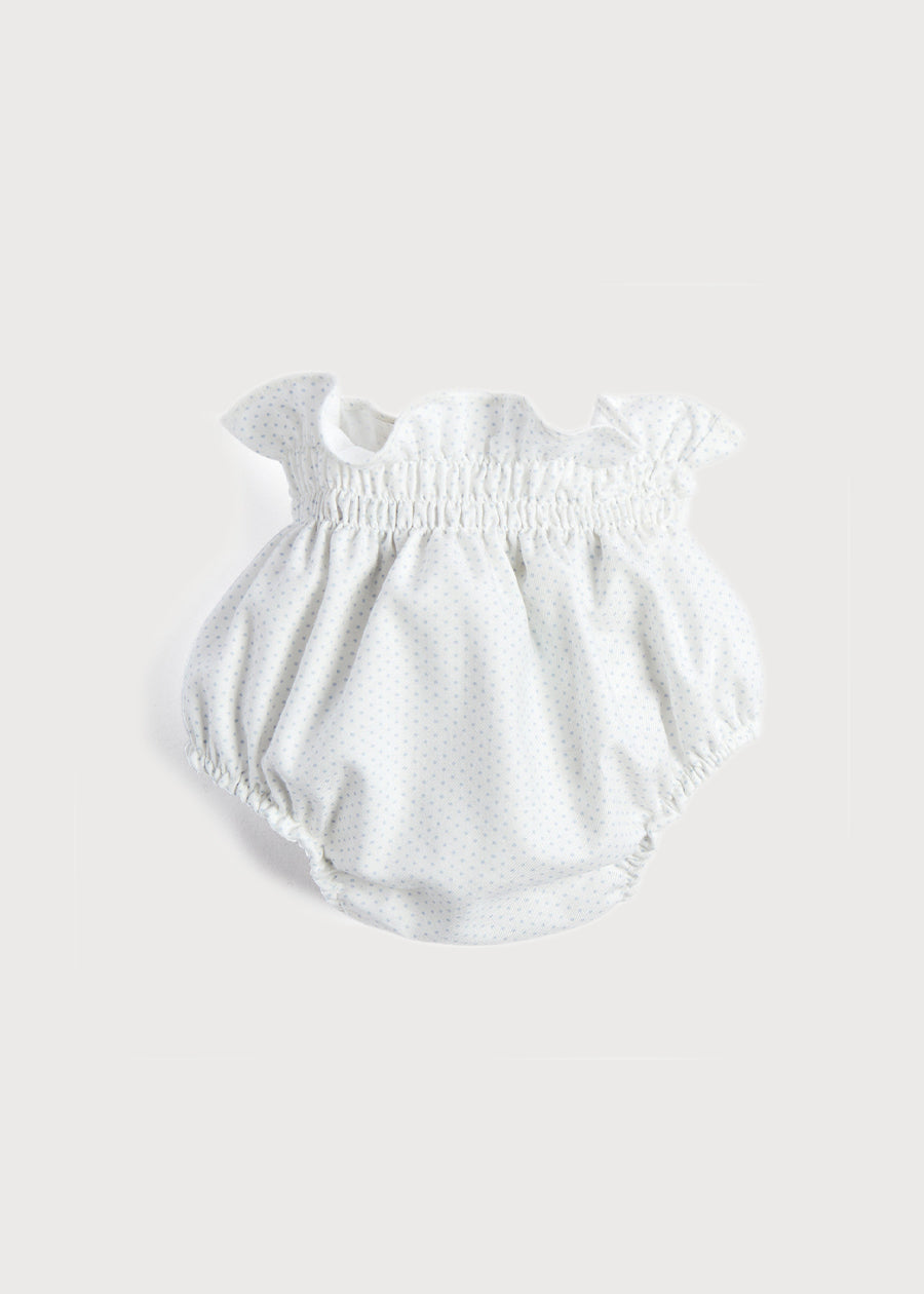 Newborn Dot Print Bloomer in Light Blue (0-12mths) Bloomers  from Pepa London
