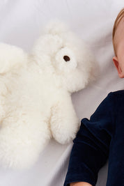 White Teddy Bear (100% Alpaca Fur) Toys  from Pepa London