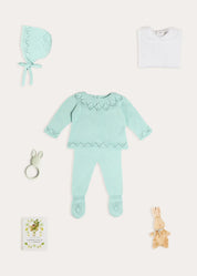 The Green Knitted Newborn Look Look from Pepa London