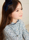 Evelyn Floral Long Sleeve Blouse in Blue (3-10yrs) Blouses  from Pepa London