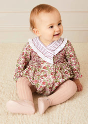 Dusky Pink Ribbed Tights (0mths-10yrs) Tights from Pepa London