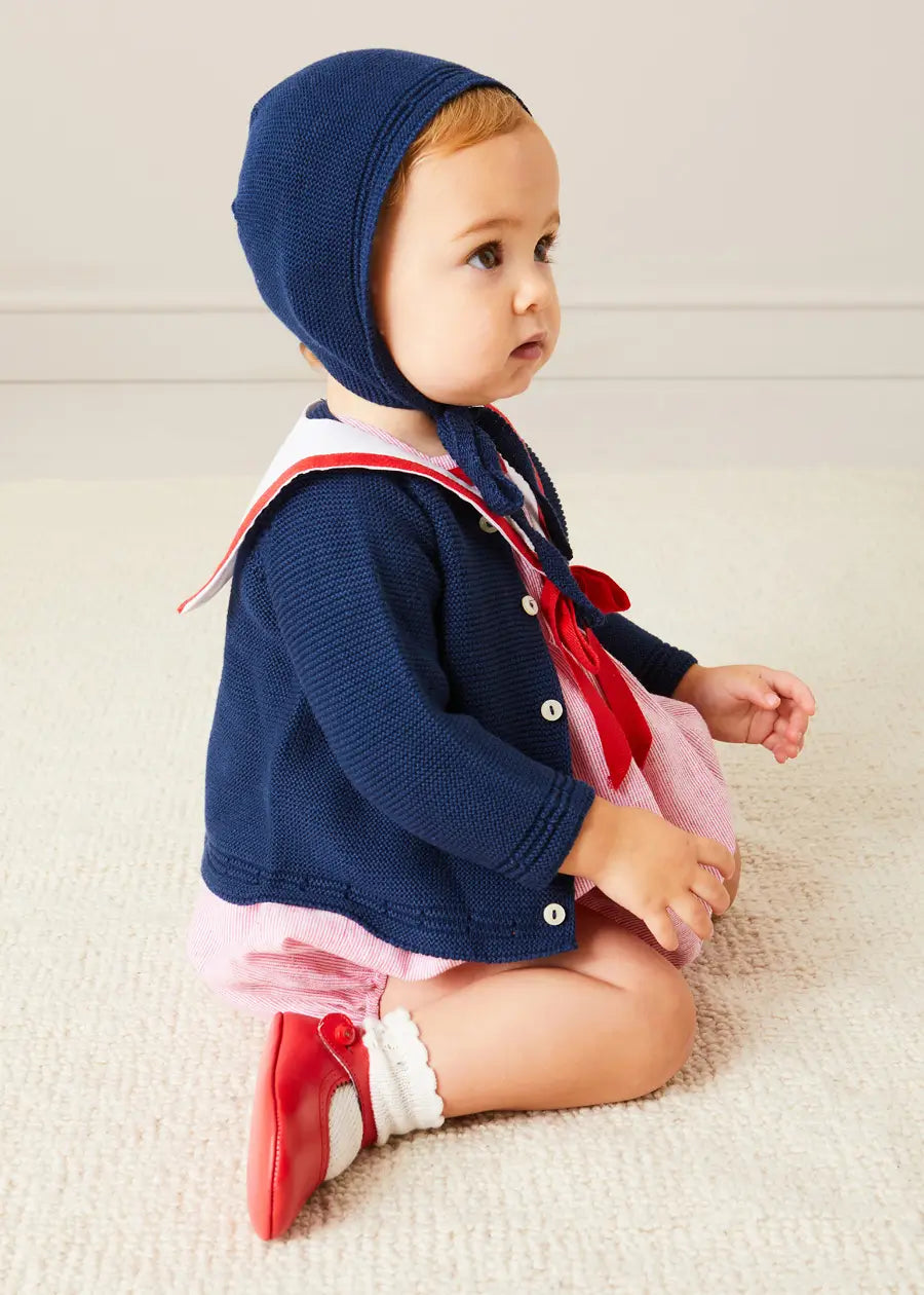 The Lawrence Striped Romper Baby Girl Look Look from Pepa London
